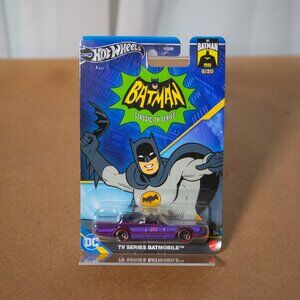 Hot Wheels 2024 Silver Series Batman 85 Years TV Series Batmobile Purple 6/20